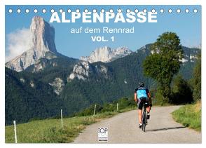 Alpenpässe auf dem Rennrad Vol. 1 (Tischkalender 2024 DIN A5 quer), CALVENDO Monatskalender von Rotter,  Matthias