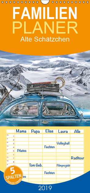 Alte Schätzchen – Familienplaner hoch (Wandkalender 2019 , 21 cm x 45 cm, hoch) von G. Pinkawa / Jo.PinX,  Joachim