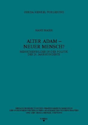 Alter Adam – Neuer Mensch? von Maier,  Hans
