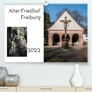 Alter Friedhof Freiburg (Premium, hochwertiger DIN A2 Wandkalender 2022, Kunstdruck in Hochglanz) von Muehlbacher,  Joerg