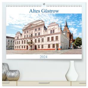 Altes Güstrow (hochwertiger Premium Wandkalender 2024 DIN A2 quer), Kunstdruck in Hochglanz von pixs:sell,  pixs:sell