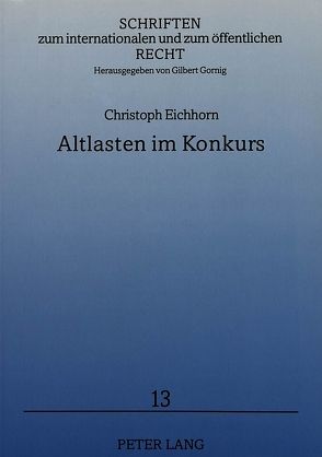 Altlasten im Konkurs von Eichhorn,  Christoph