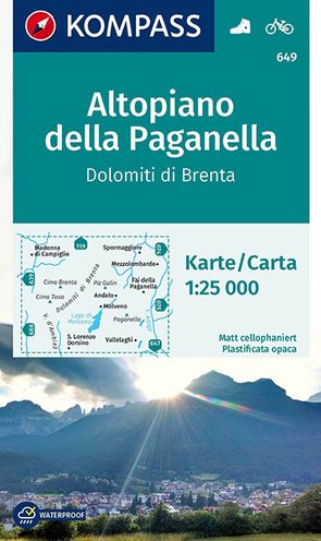 KOMPASS Wanderkarte Altopiano della Paganella, Dolomiti di Brenta von KOMPASS-Karten GmbH