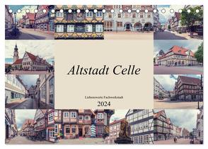 Altstadt Celle (Tischkalender 2024 DIN A5 quer), CALVENDO Monatskalender von Gierok ; Magik Artist Design,  Steffen