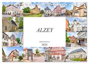 Alzey Impressionen (Tischkalender 2024 DIN A5 quer), CALVENDO Monatskalender von Meutzner,  Dirk