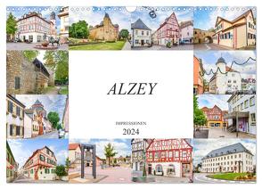 Alzey Impressionen (Wandkalender 2024 DIN A3 quer), CALVENDO Monatskalender von Meutzner,  Dirk