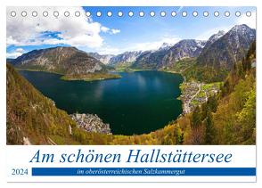 Am schönen Hallstättersee im oberösterreichischen Salzkammergut (Tischkalender 2024 DIN A5 quer), CALVENDO Monatskalender von Kramer,  Christa