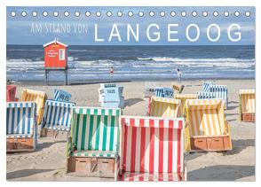 Am Strand von Langeoog (Tischkalender 2024 DIN A5 quer), CALVENDO Monatskalender von Scherf,  Dietmar