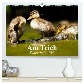 Am Teich. Zauberhafte Welt (hochwertiger Premium Wandkalender 2024 DIN A2 quer), Kunstdruck in Hochglanz von Stanzer,  Elisabeth