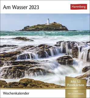 Am Wasser Postkartenkalender 2023. Kalender im Postkartenformat zum Aufstellen. 53 Postkarten mit Fotos bekannter Künstler – zum Sammeln oder Verschicken. von Harenberg