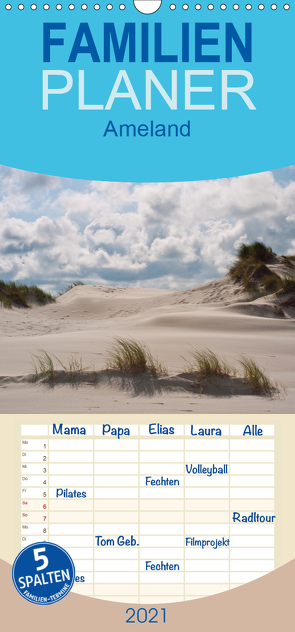 Ameland – Familienplaner hoch (Wandkalender 2021 , 21 cm x 45 cm, hoch) von Bücker,  Michael