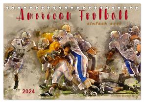 American Football – einfach cool (Tischkalender 2024 DIN A5 quer), CALVENDO Monatskalender von Roder,  Peter