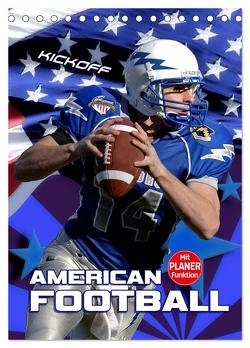 American Football – Kickoff (Tischkalender 2024 DIN A5 hoch), CALVENDO Monatskalender von Bleicher,  Renate