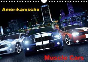 Amerikanische Muscle Cars (Wandkalender 2019 DIN A4 quer) von 2016 by Atlantismedia,  (c)