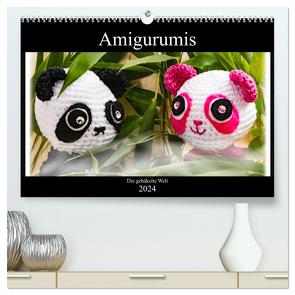 Amigurumi – Die gehäkelte Welt (hochwertiger Premium Wandkalender 2024 DIN A2 quer), Kunstdruck in Hochglanz von Sommer,  Sven