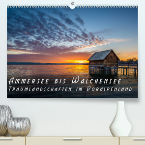 Ammersee bis Walchensee – Traumlandschaften im Voralpenland (Premium, hochwertiger DIN A2 Wandkalender 2022, Kunstdruck in Hochglanz) von Feiner,  Denis