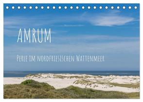 Amrum – Perle im nordfriesischen Wattenmeer (Tischkalender 2024 DIN A5 quer), CALVENDO Monatskalender von Simone Flach,  Sandra