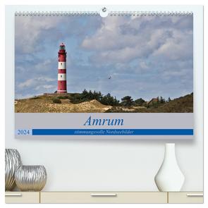 Amrum – stimmungsvolle Nordseebilder (hochwertiger Premium Wandkalender 2024 DIN A2 quer), Kunstdruck in Hochglanz von Potratz,  Andrea