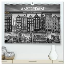 AMSTERDAM Monochrome Impressionen (hochwertiger Premium Wandkalender 2024 DIN A2 quer), Kunstdruck in Hochglanz von Viola,  Melanie AMSTERDAM Monochrome Impressionen (hochwertiger Premium Wandkalender 2024 DIN A2 quer), Kunstdruck in Hochglanz von Viola,  Melanie