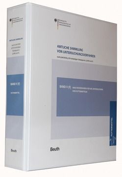 Amtliche Sammlung von Untersuchungsverfahren nach § 64 LFGB, § 35… / Amtliche Sammlung von Untersuchungsverfahren nach § 64 LFGB, § 38 TabakerzG, § 28b GenTG