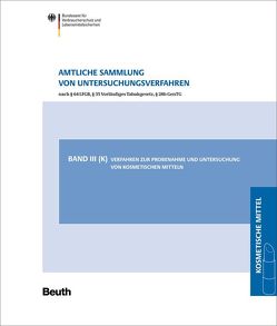 Amtliche Sammlung von Untersuchungsverfahren nach § 64 LFGB, § 35… / Amtliche Sammlung von Untersuchungsverfahren nach § 64 LFGB, § 38 TabakerzG, § 28b GenTG