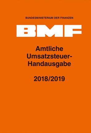 Amtliche Umsatzsteuer-Handausgabe 2018/2019