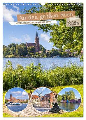 An den großen Seen der Mecklenburgischen Seenplatte (Wandkalender 2024 DIN A3 hoch), CALVENDO Monatskalender von Viola,  Melanie