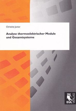 Analyse thermoelektrischer Module und Gesamtsysteme von Junior,  Christine