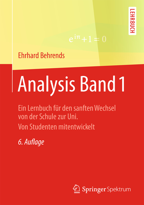 Analysis Band 1 von Behrends,  Ehrhard