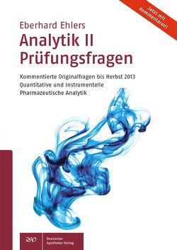 Analytik II Prüfungsfragen von Ehlers,  Eberhard