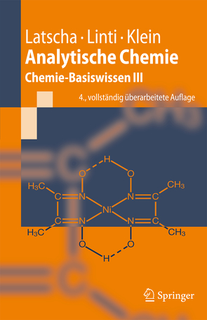 Analytische Chemie von Klein,  Helmut Alfons, Latscha,  Hans Peter, Linti,  Gerald W.