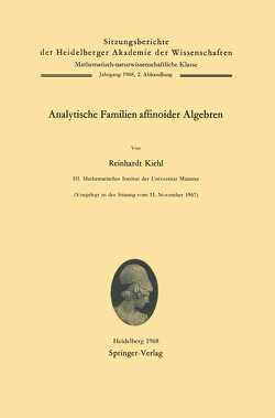 Analytische Familien affinoider Algebren von Kiehl,  Reinhardt