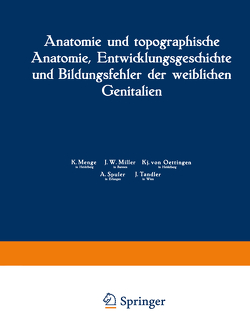 Anatomie und topographische Anatomie, Entwicklungsgeschichte und Bildungsfehler der weiblichen Genitalien von Menge,  K., Miller,  J. W., Oettingen,  Kj. von, Spuler,  A., Tandler,  J.