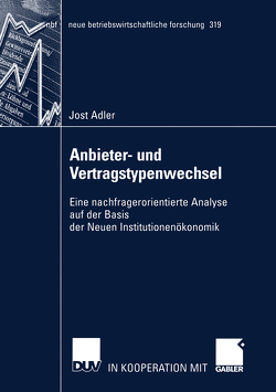 Anbieter- und Vertragstypenwechsel von Adler,  Jost