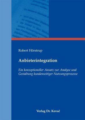 Anbieterintegration von Hörstrup,  Robert