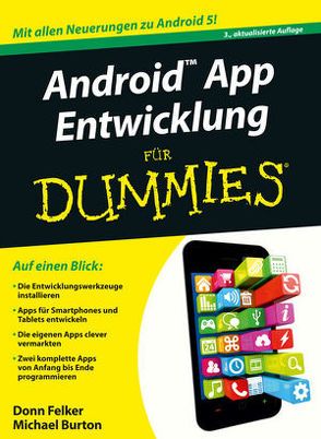 Android App Entwicklung für Dummies von Burton,  Michael, Muhr,  Judith