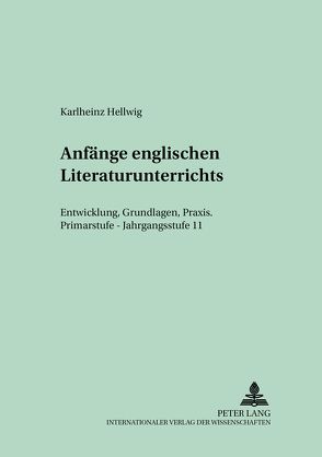 Anfänge englischen Literaturunterrichts von Best-Hellwig,  Cornlia