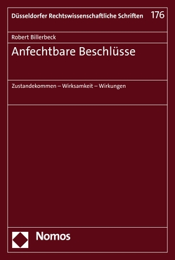 Anfechtbare Beschlüsse von Billerbeck,  Robert