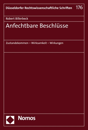 Anfechtbare Beschlüsse von Billerbeck,  Robert