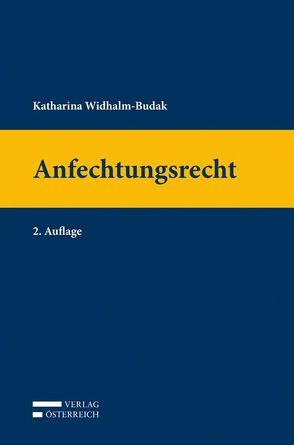 Anfechtungsrecht von Widhalm-Budak,  Katharina