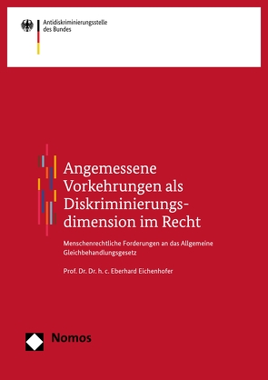 Angemessene Vorkehrungen als Diskriminierungsdimension im Recht von Eichenhofer,  Eberhard