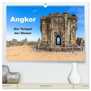 Angkor – Die Tempel der Khmer (hochwertiger Premium Wandkalender 2024 DIN A2 quer), Kunstdruck in Hochglanz von Marquardt,  Henning