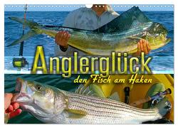 Anglerglück – den Fisch am Haken (Wandkalender 2024 DIN A3 quer), CALVENDO Monatskalender von Utz,  Renate