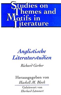 Anglistische Literaturstudien von Block,  Haskell M.