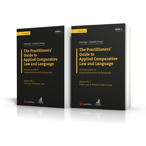 Angloamerikanische Rechtssprache / PAKET: The Practitioners’ Guide to Applied Comparative Law and Language von Bahner,  Stephan, Baumgartner,  Birgit, Chant,  Rebecca, Halwachs,  Christian, Hegarty,  Christopher, Heidinger,  Franz J., Hubalek,  Andrea, Johnson,  Craig N., Koziol,  Gabriele, Kumer,  Veronika, Lotfi,  Courtney, Manners,  Rachel, McCurdy,  Michael R., McIntyre,  Owen, Moyce,  Susan, Nötstaller,  Zuzana, Nowotny,  Otto, Plaßmann-Robertz,  Bettina, Poleacov,  Peter, Potyka,  Matthias, Power,  Jenny, Quest,  Alexander V., Reilly,  Timothy E., Seel,  Alexander L., Selinger,  Gil B., Tanner,  John M. ("Jack"), Whincup,  Michael H., Zeiler,  Gerold