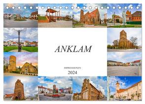 Anklam Impressionen (Tischkalender 2024 DIN A5 quer), CALVENDO Monatskalender von Meutzner,  Dirk