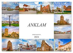 Anklam Impressionen (Wandkalender 2024 DIN A4 quer), CALVENDO Monatskalender von Meutzner,  Dirk