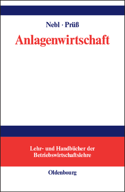 Anlagenwirtschaft von Nebl,  Theodor, Prüß,  Henning