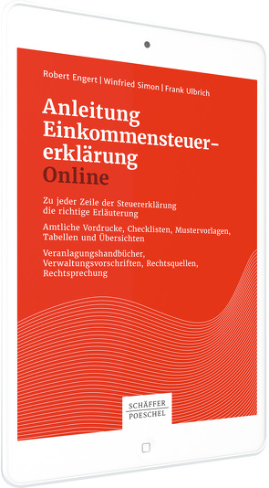 Anleitung Einkommensteuererklärung Online von Engert,  Robert, Simon,  Winfried, Ulbrich,  Frank