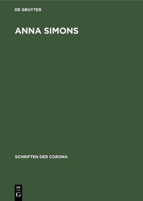 Anna Simons von Barlow,  T.D., Bene,  Clara, Bene,  Friedrich